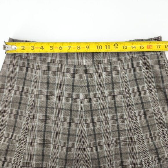 Covington Knee Length Skirt Women Size 16 Plaid Houndstooth Academia Twee Preppy - Picture 6 of 8